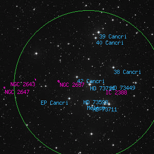 DSS image of 42 Cancri