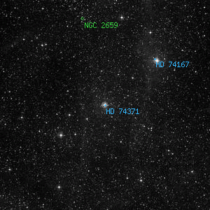 DSS image of HD 74371