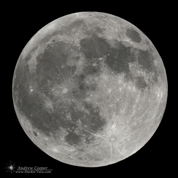 Full Moon taken 27Aug2007, 90mm f/12 APO and Canon 20Da