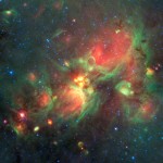 The center of our Milky Way Galaxy taken by NASA's Spitzer Space Telescope.   Image credit: NASA/JPL-Caltech