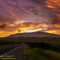 Sunrise on Waikoloa Road with Mauna Kea