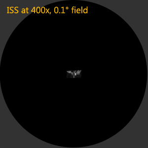 ISS at 400x