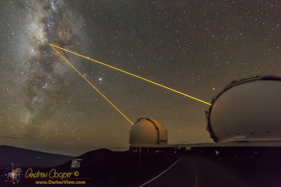 Dual Lasers on the Galactic Center
