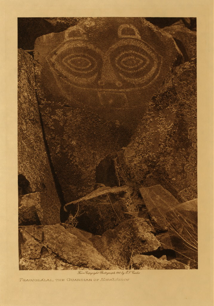 Tsagaglalal or She-Who-Watches, image by Edward Curtis