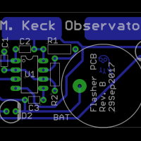 The Flasher PCB layout