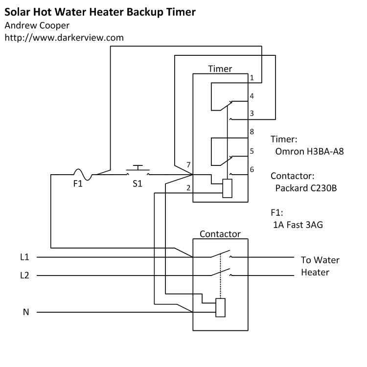 Solar Hot Water Heater Timer