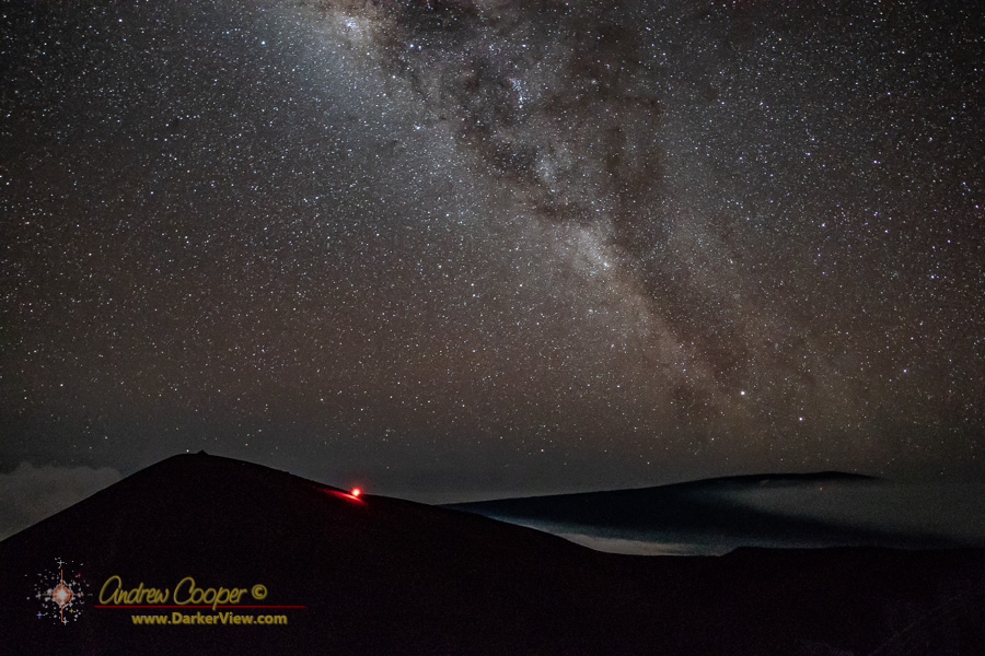 The Milky Way over the summit of Mauna Kea