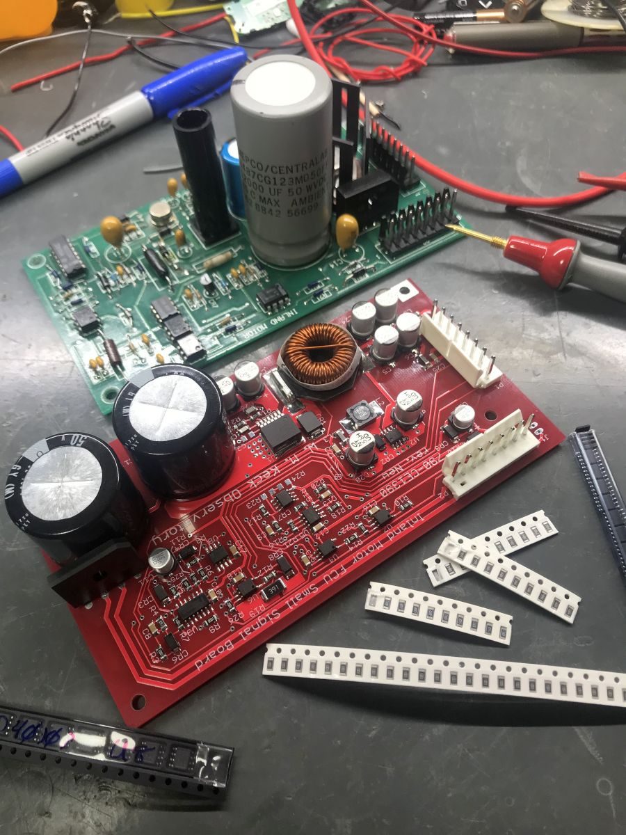 A redesigned small signal PCB for an Inland Motor FCU-100-30 amplifier power supply