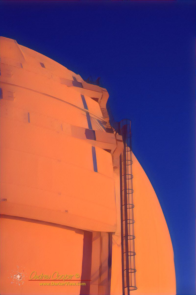The Keck 1 Dome in the Sunset