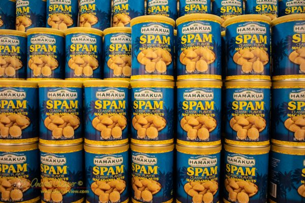 Spam flavor macadamia nuts at the Hamakua factory store