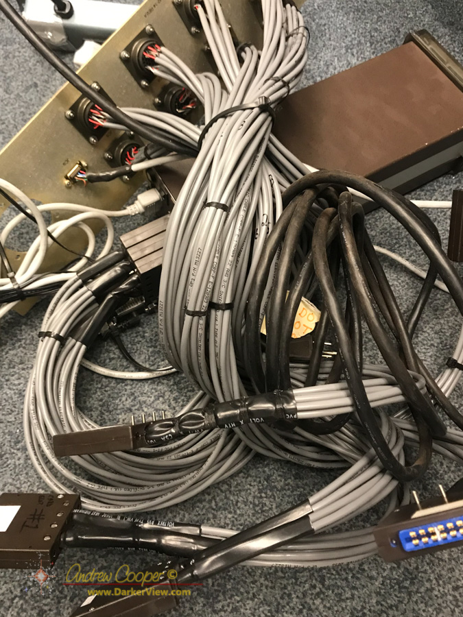 A pile of cable from the Keck 2 telescope awaiting scrapping