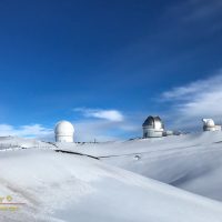 Fresh Snow on the Summit of Mauna Kea