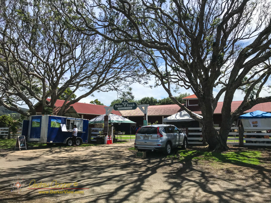 The Pukulani Stables mid-week farmers market in Waimea