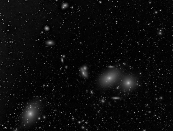The heart of the Virgo Cluster around Markarian's Chain.