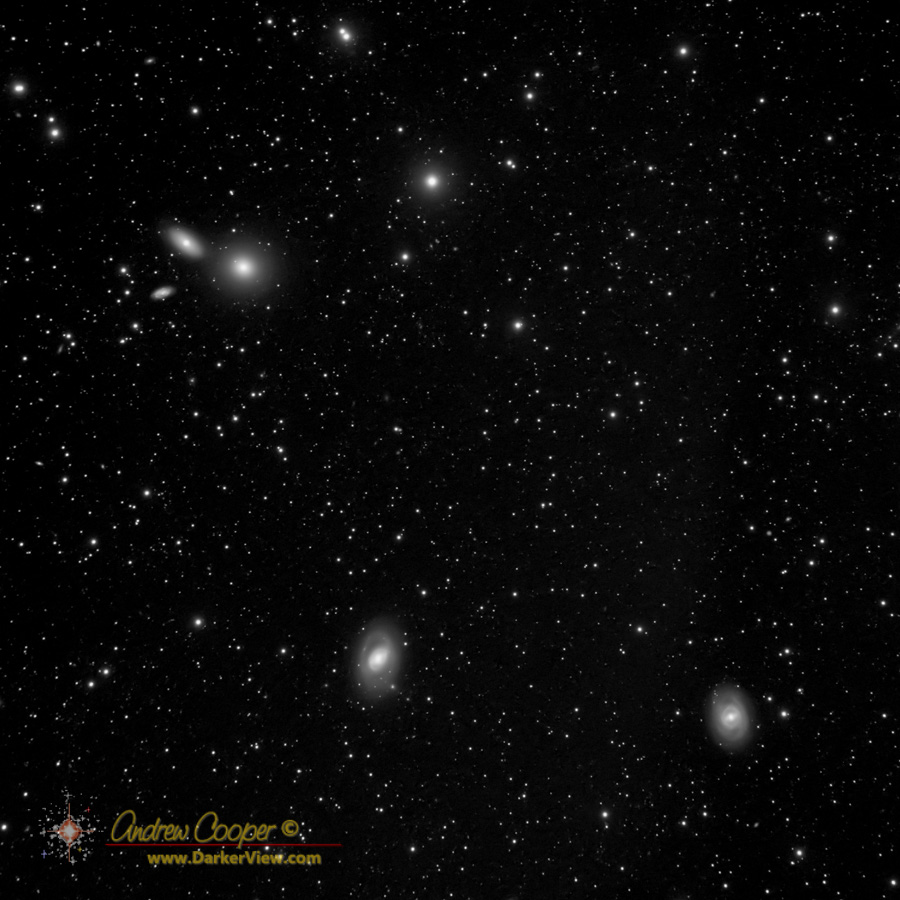 A group of galaxies in Leo including M95, M96, and M105