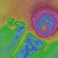 Hurricane Douglas from Windy on 26 July, 2020