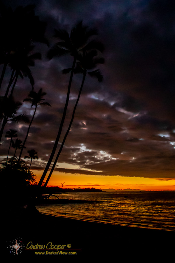 ʻAnaehoʻomalu Beach Sunset