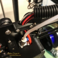 The Ender 6 hot end cable clamp as supplied