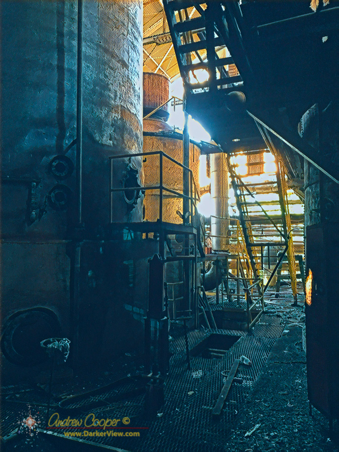 Boilers in the Kōloa sugar mill