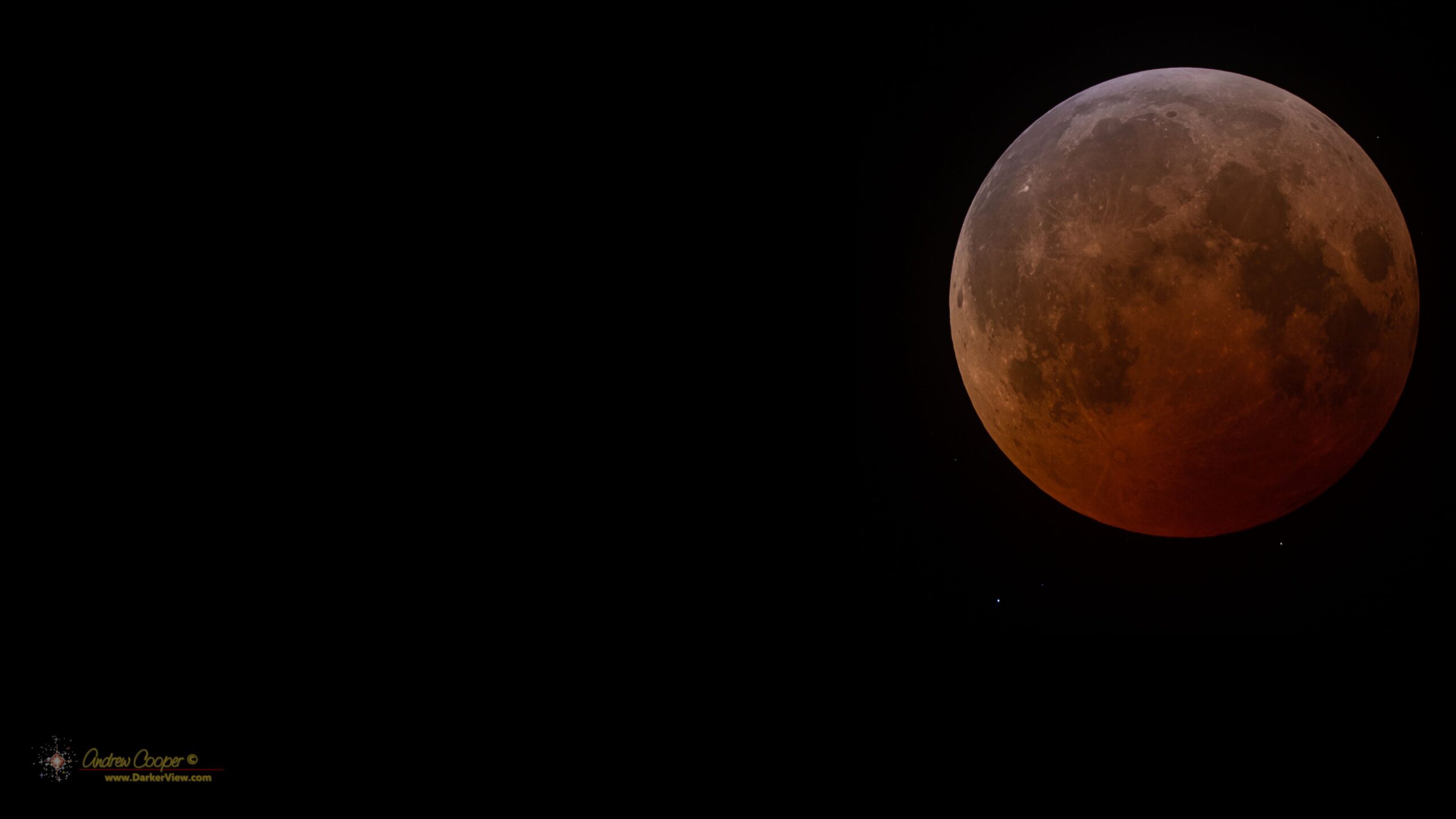 Total lunar eclipse screen background