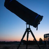 Holoholo, a 10" travel 'scope awaiting darkness at Oregon Star Party 2023