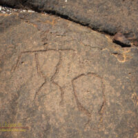A petroglyph found near the shoreline at Kapalaoa