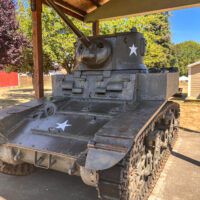 M3A1 light tank serving as a war memorial in Pe Ell, Washington