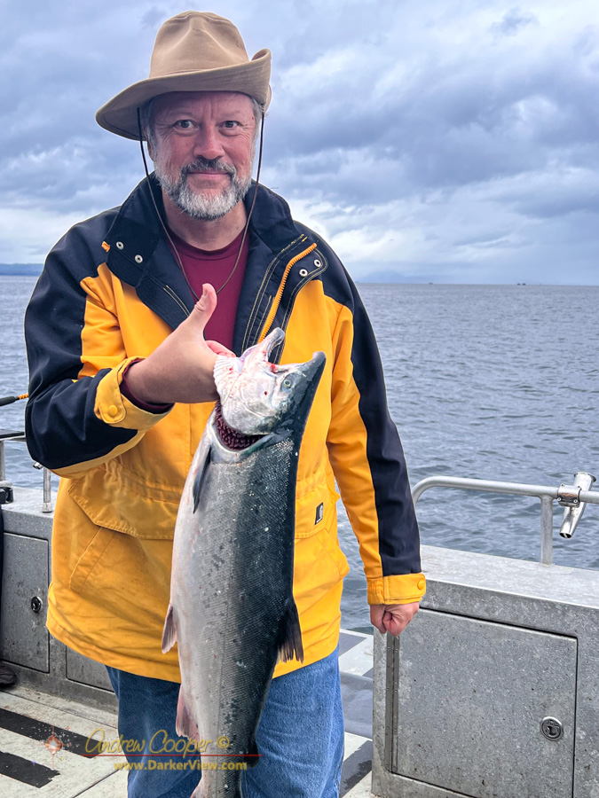 The author with a nice catch