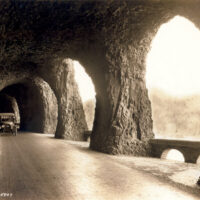 Interior of the Mitchell Point Tunnel showing the daylight openings