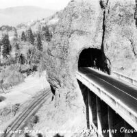 The Mitchell Point Tunnel pror to the construction of Interstate 84