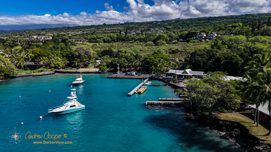 Looking across Keauhou Bay, Kona