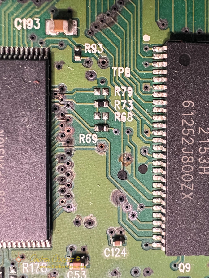Severe corrosion of a printed circuit with exposure to shoreline conditions