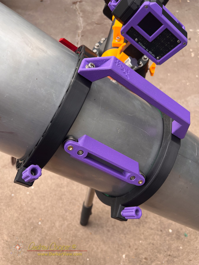 A set of new 3D printed tube rings for Primero, the 6" f/5 RFT