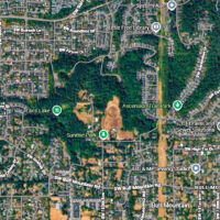 Sunrise Lane, Google satellite imagery
